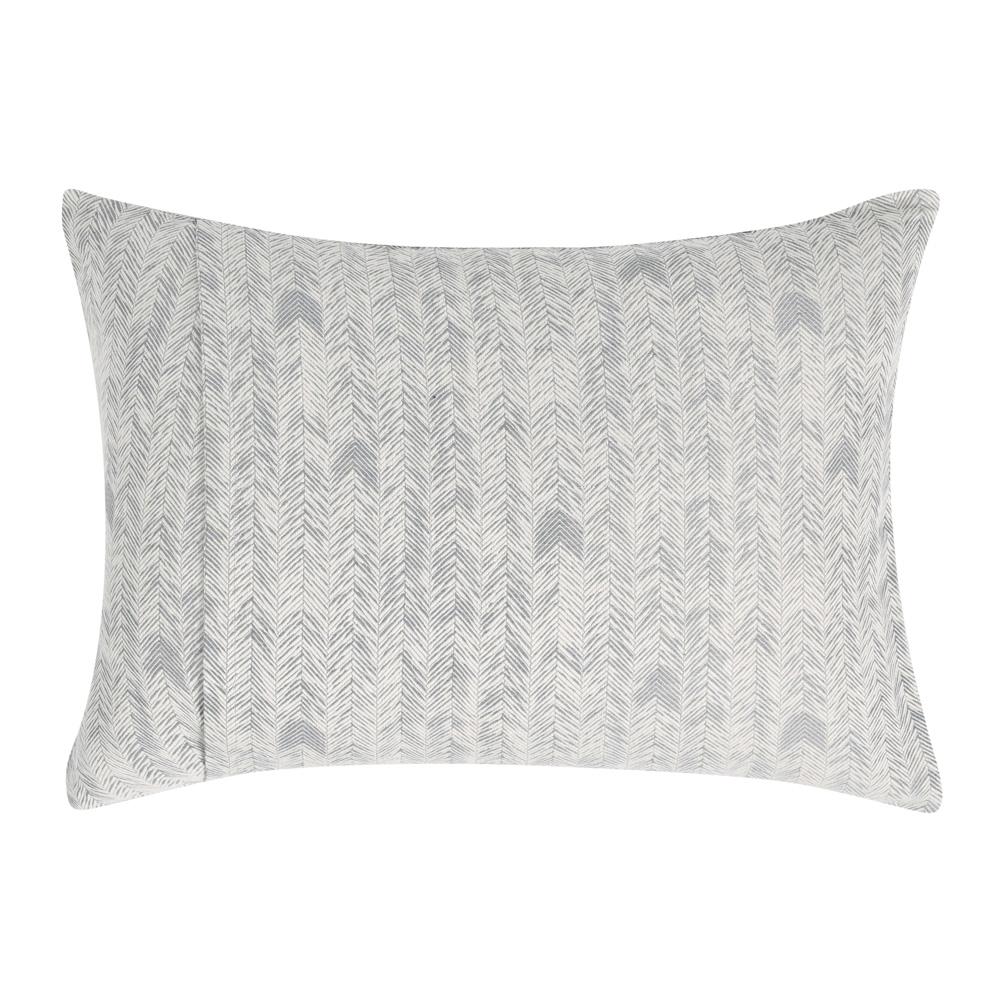 Villa by Classic Home - Lana 100% Cotton Gray Embroidered Sham  - 26W - Gray - V140699 veiw 2