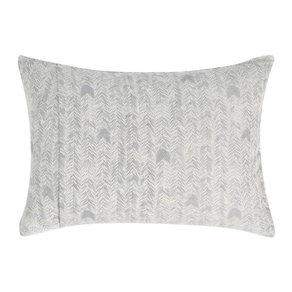 Villa by Classic Home - Lana 100% Cotton Gray Embroidered Sham  - 26W - Gray - V140699 veiw 2