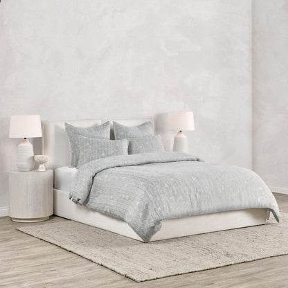 Villa by Classic Home - Lana 100% Cotton Gray Embroidered Sham  - 26W - Gray - V140699 veiw 4