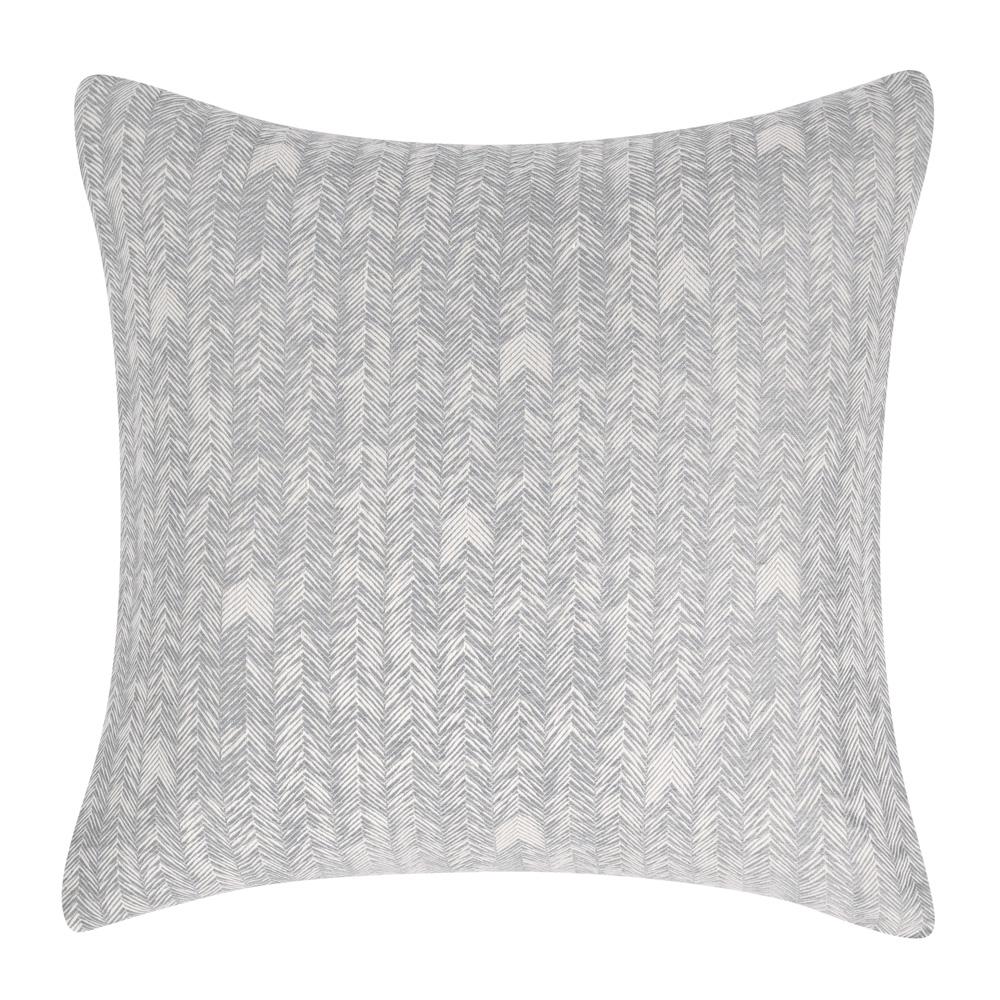 Villa by Classic Home - Lana 100% Cotton Gray Embroidered Sham  - 26W - Gray - V140675 veiw 1