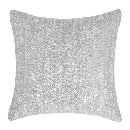 Villa by Classic Home - Lana 100% Cotton Gray Embroidered Sham  - 26W - Gray - V140675 veiw 1