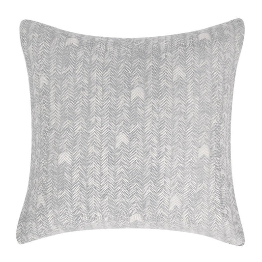 Villa by Classic Home - Lana 100% Cotton Gray Embroidered Sham  - 26W - Gray - V140675 veiw 1