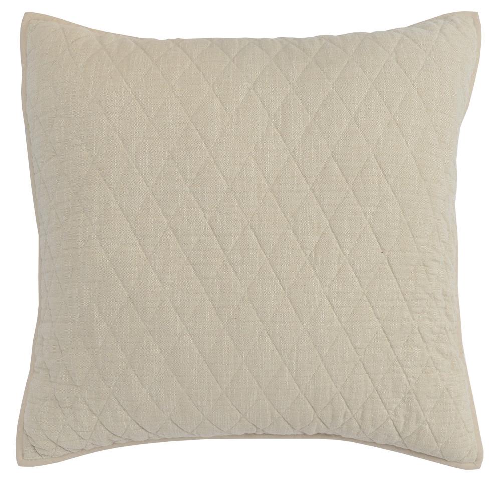 Villa by Classic Home - Lana 100% Cotton Beige Euro Sham  - 26W - Beige - V180040 veiw 1