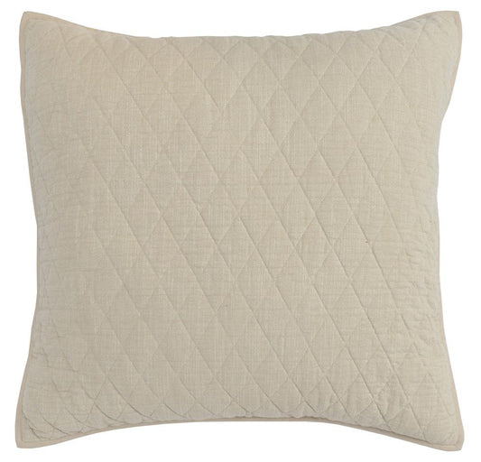 Villa by Classic Home - Lana 100% Cotton Beige Euro Sham  - 26W - Beige - V180040 veiw 1