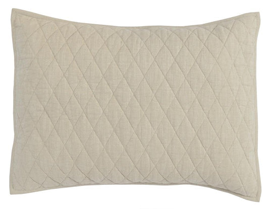 Villa by Classic Home - Lana 100% Cotton Beige Standard Sham  - 26W - Beige - V180042 veiw 1