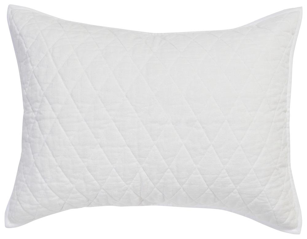 Villa by Classic Home - Lana 100% Cotton White Standard Sham - 26W - White - V250042 veiw 1