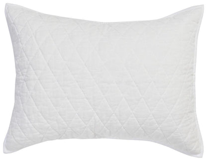 Villa by Classic Home - Lana 100% Cotton White Standard Sham - 26W - White - V250042 veiw 1