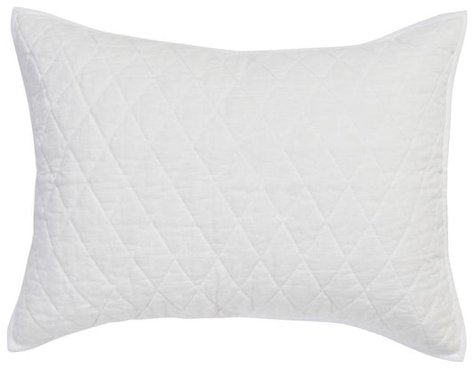 Villa by Classic Home - Lana 100% Cotton White Standard Sham - 26W - White - V250042 veiw 1