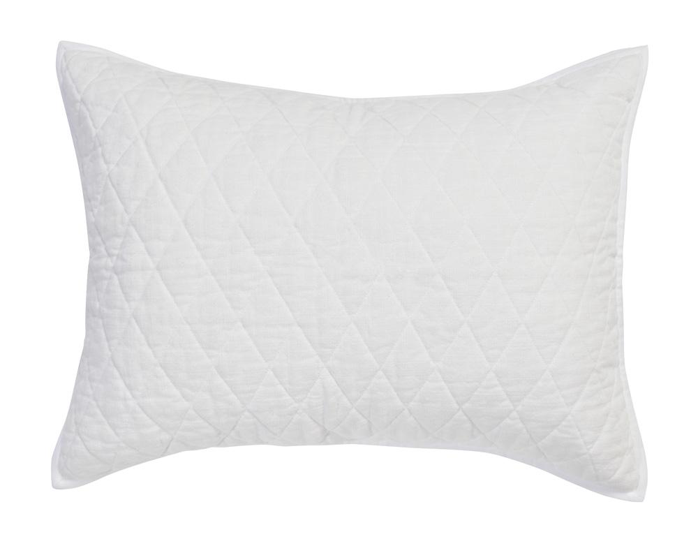 Villa by Classic Home - Lana 100% Cotton White Standard Sham - 26W - White - V250042 veiw 2