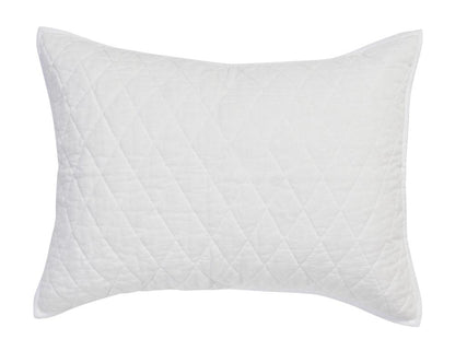 Villa by Classic Home - Lana 100% Cotton White Standard Sham - 26W - White - V250042 veiw 2