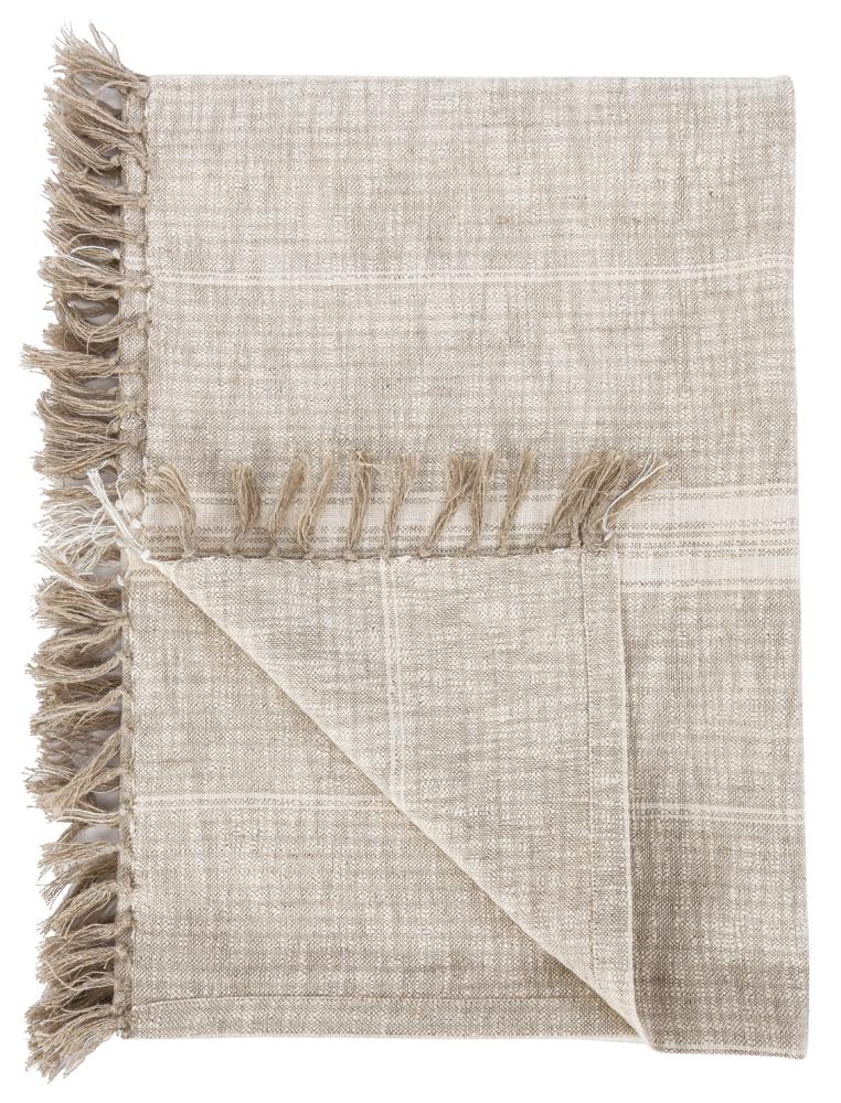 Villa by Classic Home - Lea 50inX 70in Throw Blanket Blanket In Ivory  - 50W - Ivory, Natural - V230067 veiw 1