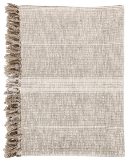 Villa by Classic Home - Lea 50inX 70in Throw Blanket Blanket In Ivory  - 50W - Ivory, Natural - V230067 veiw 2