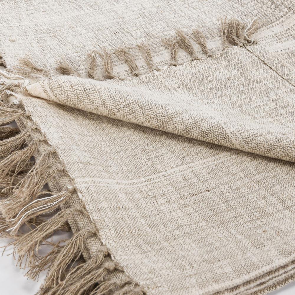 Villa by Classic Home - Lea 50inX 70in Throw Blanket Blanket In Ivory  - 50W - Ivory, Natural - V230067 veiw 3