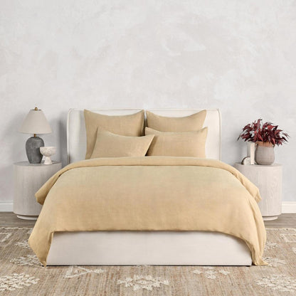 Villa by Classic Home - Paloma Hemp Fabric Ochre Amber King Duvet Set - 108W - Amber - V290197 veiw 3