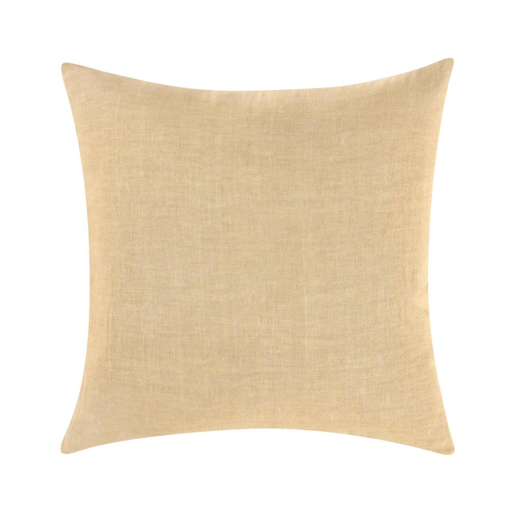 Villa by Classic Home - Paloma Hemp Fabric Ochre Amber Euro Sham - 26W - Amber - V290200 veiw 1