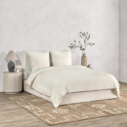 Villa by Classic Home - Paloma Hemp Fabric Ivory Euro Sham - 26W - Ivory - V290205 veiw 4