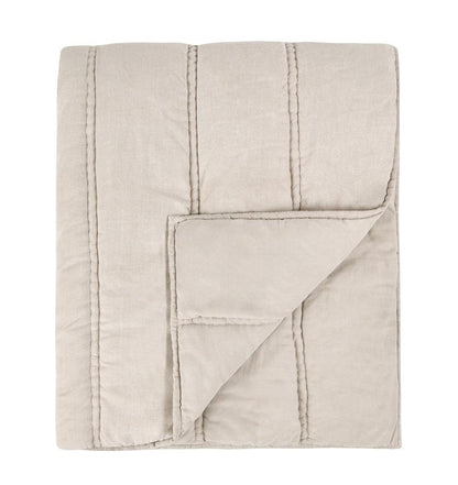 Villa by Classic Home - Rowen Sustainable Fabric Beige Queen Quilt - 92W - Beige - V290151 veiw 1