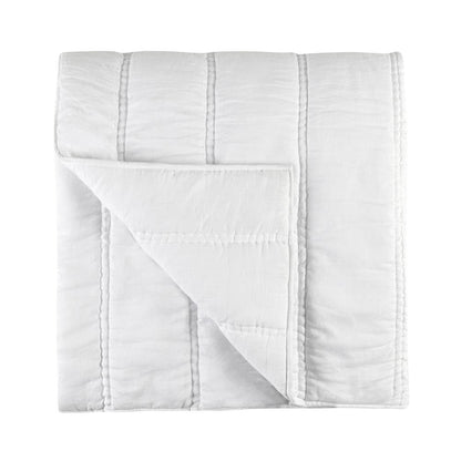 Villa by Classic Home - Rowen Sustainable Fabric Cloud White Queen Quilt - 92W - White - V290146 veiw 1