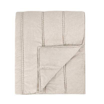 Villa by Classic Home - Rowen Sustainable Fabric Beige King Quilt - 108W - Beige - V290150 veiw 1