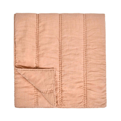 Villa by Classic Home - Rowen Sustainable Fabric Clay King Quilt Set - 108W - Clay - V290191 veiw 1
