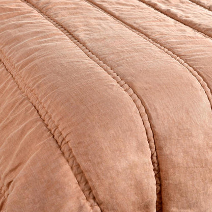 Villa by Classic Home - Rowen Sustainable Fabric Clay King Quilt Set - 108W - Clay - V290191 veiw 5