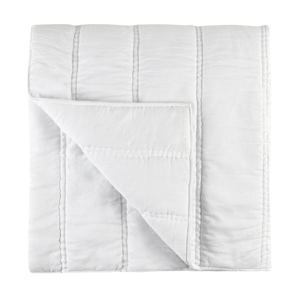 Villa by Classic Home - Rowen Sustainable Fabric Cloud White King Quilt - 108W - White - V290145 veiw 1