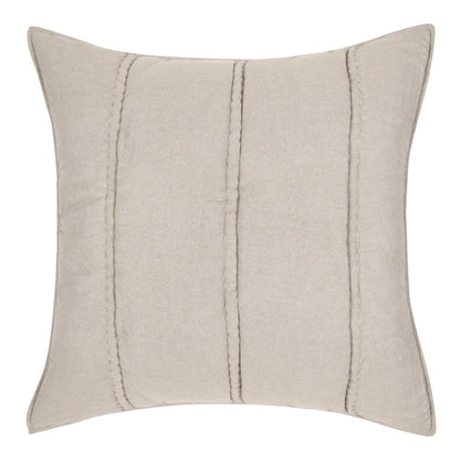 Villa by Classic Home - Rowen Sustainable Fabric Beige Euro Sham - 26W - Beige - V290153 veiw 1