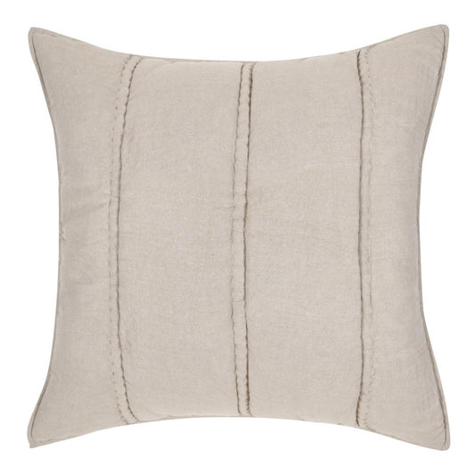 Villa by Classic Home - Rowen Sustainable Fabric Beige Euro Sham - 26W - Beige - V290153 veiw 1