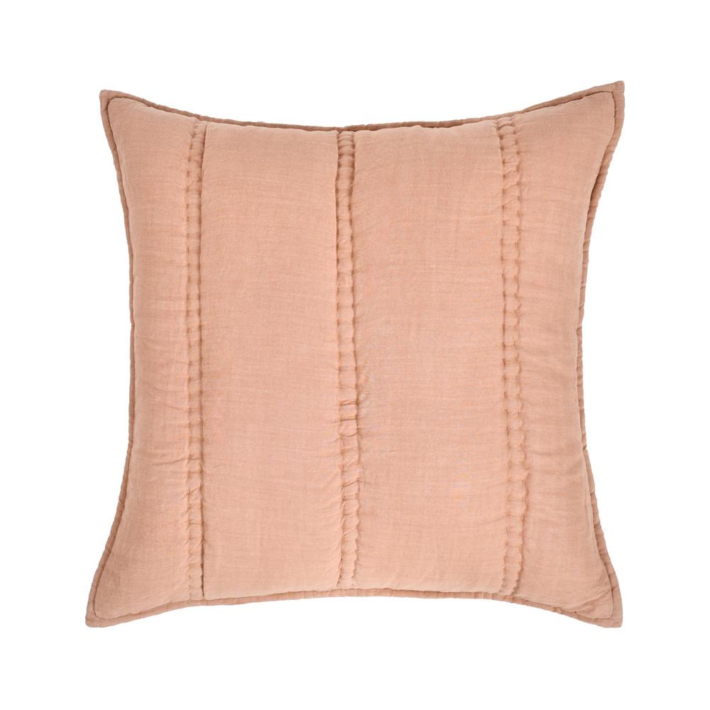 Villa by Classic Home - Rowen Sustainable Fabric Clay Euro Sham - 26W - Clay - V290194 veiw 1