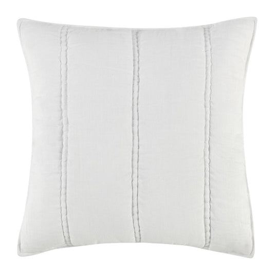 Villa by Classic Home - Rowen Sustainable Fabric Cloud White Euro Sham - 26W - White - V290148 veiw 1