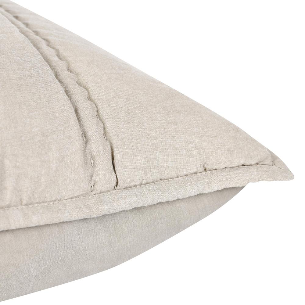 Villa by Classic Home - Rowen Sustainable Fabric Beige King Sham - 36W - Beige - V290152 veiw 3