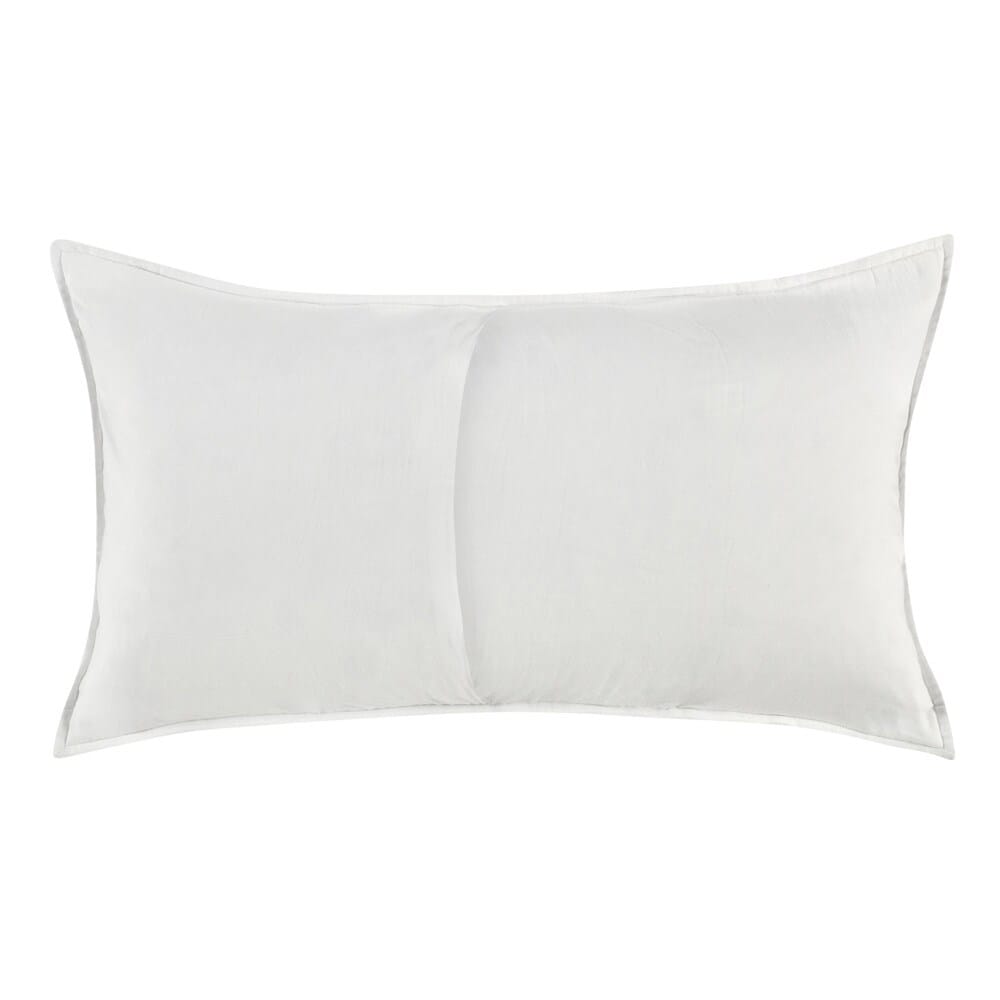 Villa by Classic Home - Rowen Sustainable Fabric Cloud White King Sham - 36W - White - V290147 veiw 2