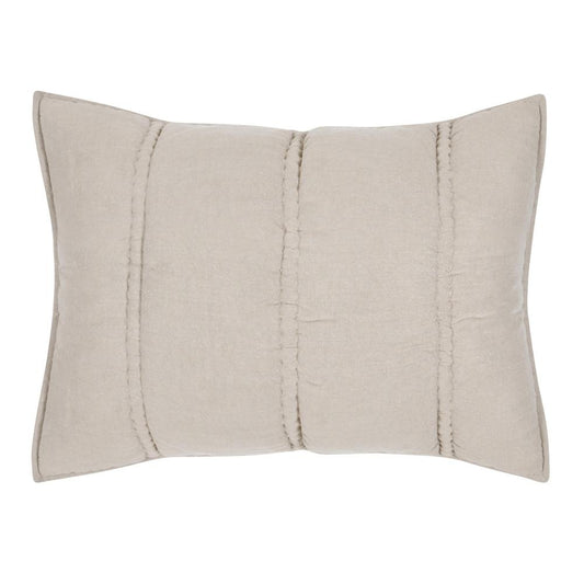 Villa by Classic Home - Rowen Sustainable Fabric Beige Standard Sham - 26W - Beige - V290154 veiw 1