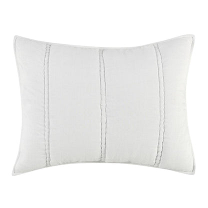 Villa by Classic Home - Rowen Sustainable Fabric Cloud White Standard Sham - 26W - White - V290149 veiw 1
