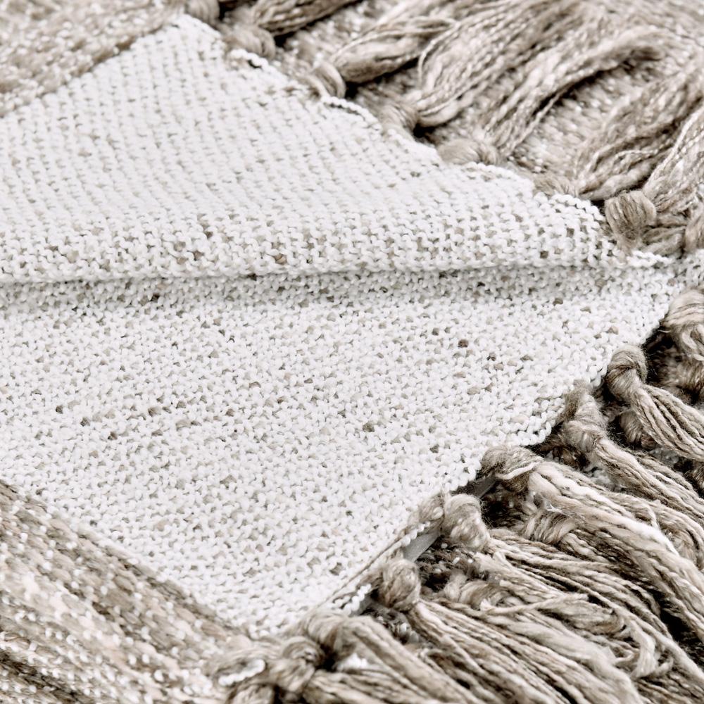 Villa by Classic Home - Tc Sharma Cotton Blend 50inX70in Beige Throw Blanket Blanket - 50W - Beige - V270056 veiw 3