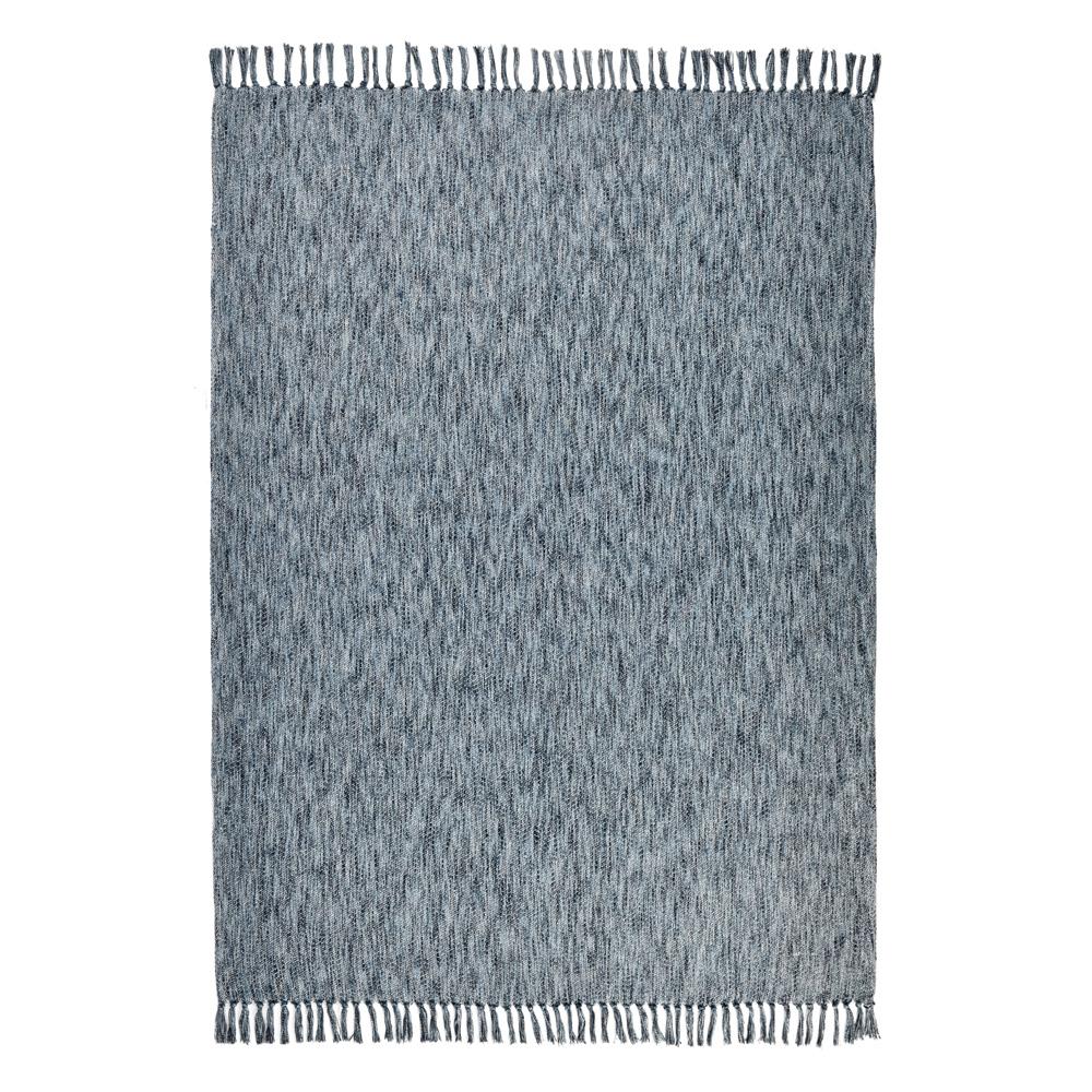 Villa by Classic Home - Tc Sharma 100% Cotton Linen Denim Blue Throw Blanket 50inX70in - 50W - Blue - V280087 veiw 3