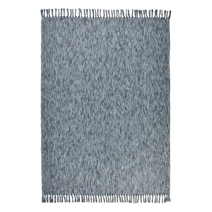 Villa by Classic Home - Tc Sharma 100% Cotton Linen Denim Blue Throw Blanket 50inX70in - 50W - Blue - V280087 veiw 3
