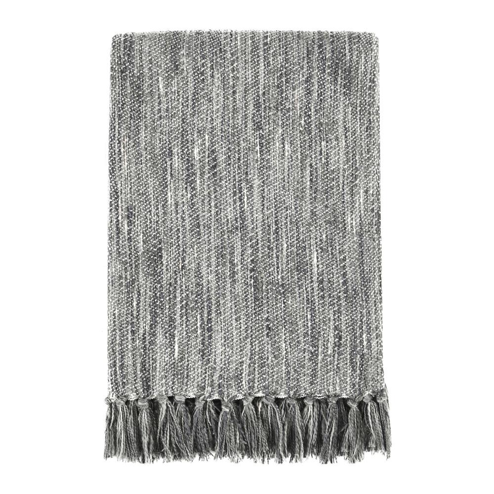Villa by Classic Home - Tc Sharma Cotton Blend 50inX70in Gray Throw Blanket Blanket - 50W - Gray - V290139 veiw 1