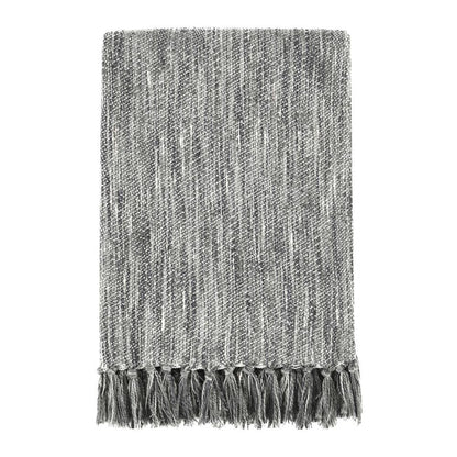 Villa by Classic Home - Tc Sharma Cotton Blend 50inX70in Gray Throw Blanket Blanket - 50W - Gray - V290139 veiw 1