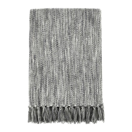 Villa by Classic Home - Tc Sharma Cotton Blend 50inX70in Gray Throw Blanket Blanket - 50W - Gray - V290139 veiw 1