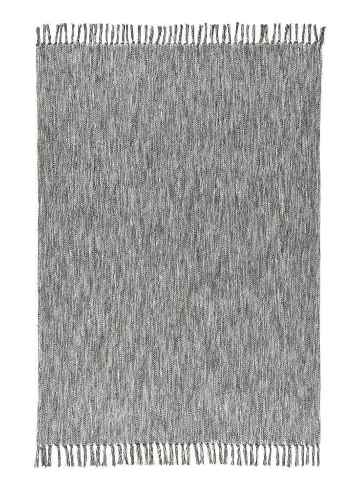Villa by Classic Home - Tc Sharma Cotton Blend 50inX70in Gray Throw Blanket Blanket - 50W - Gray - V290139 veiw 4