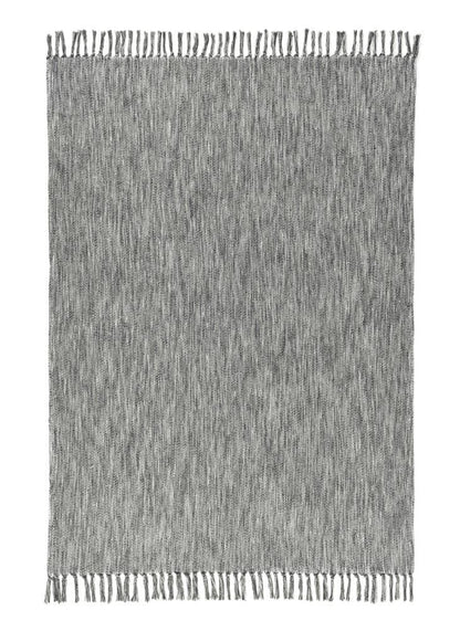 Villa by Classic Home - Tc Sharma Cotton Blend 50inX70in Gray Throw Blanket Blanket - 50W - Gray - V290139 veiw 4