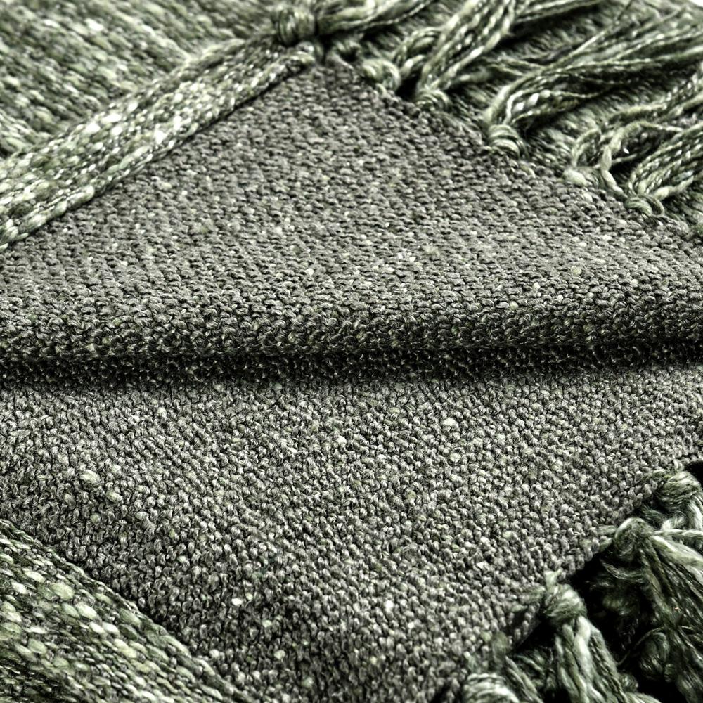 Villa by Classic Home - Tc Sharma Cedar Green Throw Blanket 50inX70in - 50W - Green - V270057 veiw 3