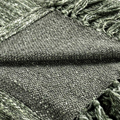 Villa by Classic Home - Tc Sharma Cedar Green Throw Blanket 50inX70in - 50W - Green - V270057 veiw 3