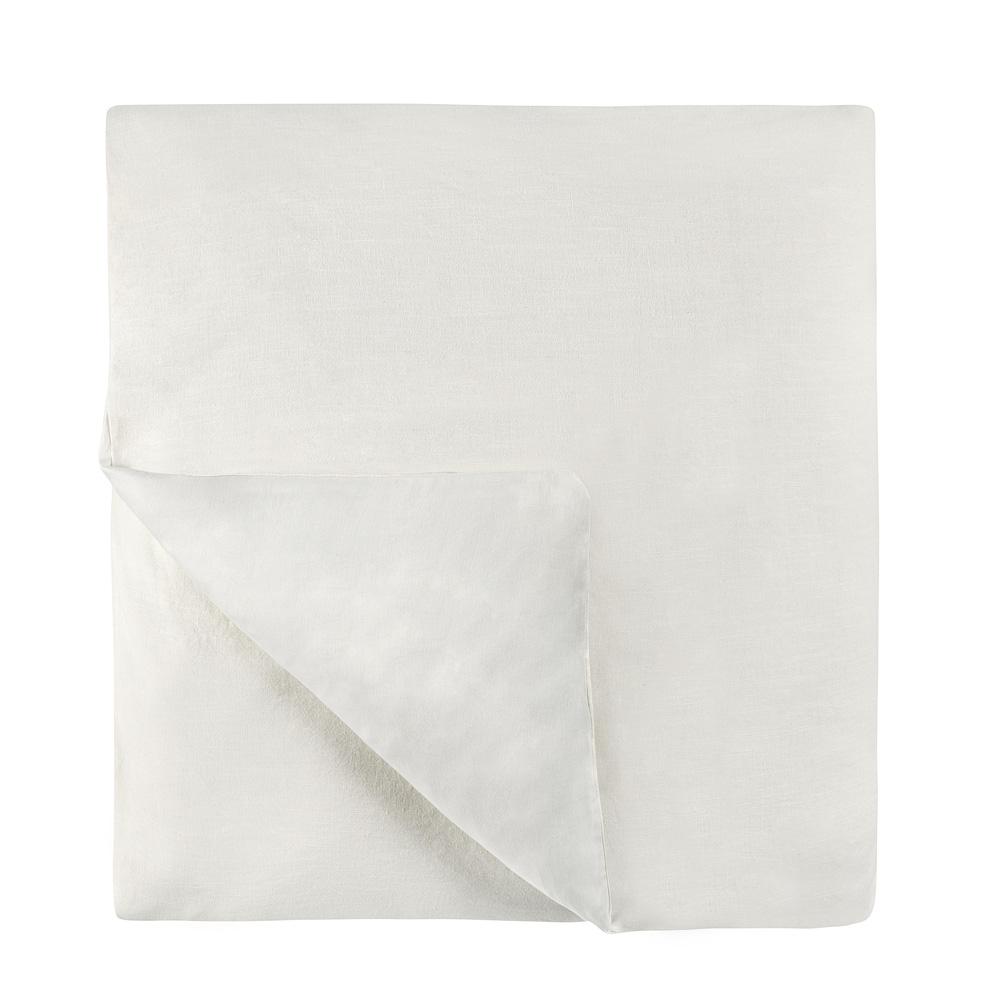 Villa by Classic Home - Talia Cotton Linen Blend Ivory Queen Duvet  - 92W - Ivory - V250153 veiw 1