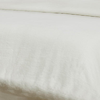 Villa by Classic Home - Talia Cotton Linen Blend Ivory Queen Duvet  - 92W - Ivory - V250153 veiw 4