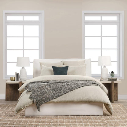 Villa by Classic Home - Talia Cotton Linen Blend Natural Queen Duvet  - 92W - Natural - V250147 veiw 2