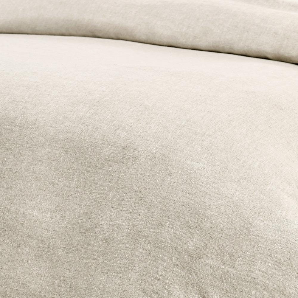 Villa by Classic Home - Talia Cotton Linen Blend Natural Queen Duvet  - 92W - Natural - V250147 veiw 4