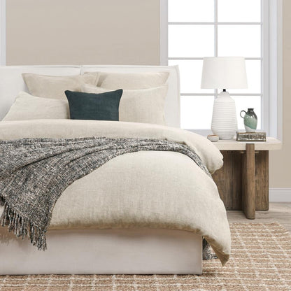 Villa by Classic Home - Talia Cotton Linen Blend Natural Queen Duvet  - 92W - Natural - V250147 veiw 5