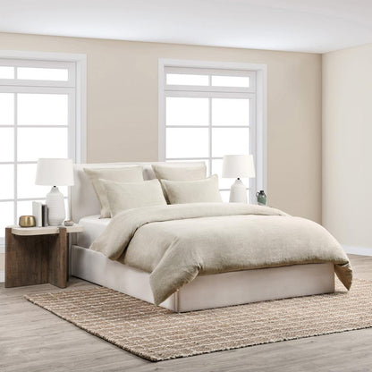 Villa by Classic Home - Talia Cotton Linen Blend Natural King Duvet  - 108W - Natural - V250146 veiw 6